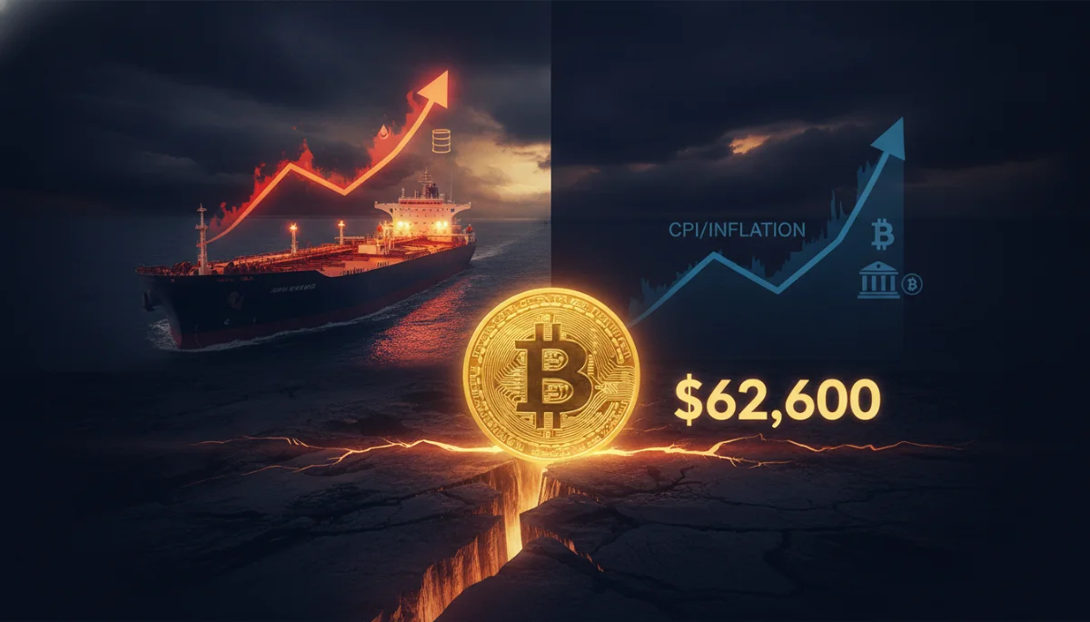 Iran Oil Shock and CPI Data Threaten Bitcoin’s $62K Floor